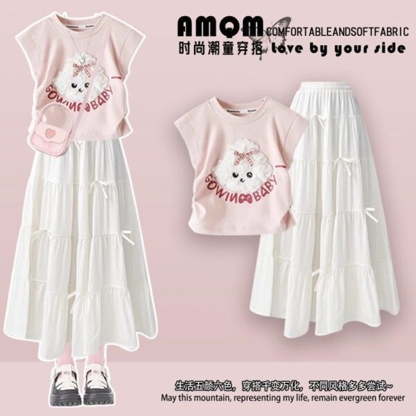 2-piece girls (3-10 yrs) skirt and top